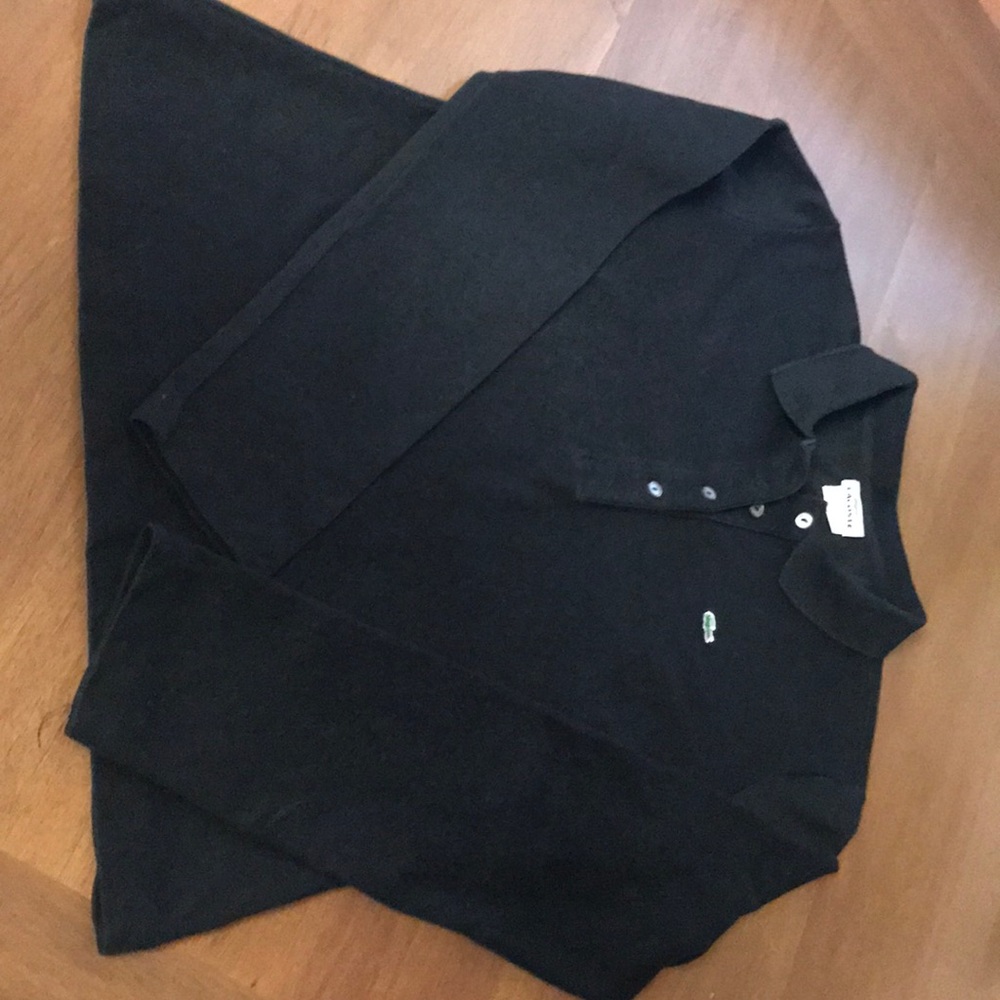 Black Long Sleeved polo shirt